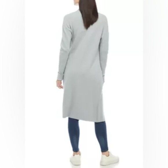 The Limited Long Open Front Grey Cardigan Duster Size M Medium NWT - Picture 7 of 8